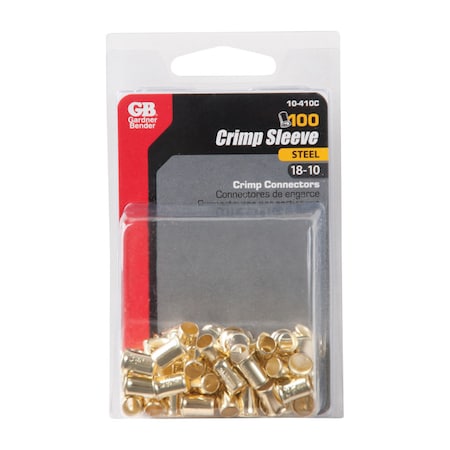 Gb Gardner Bender 18-10 Ga. Copper Wire Crimp Connectors Gold 100 pk 10-410C